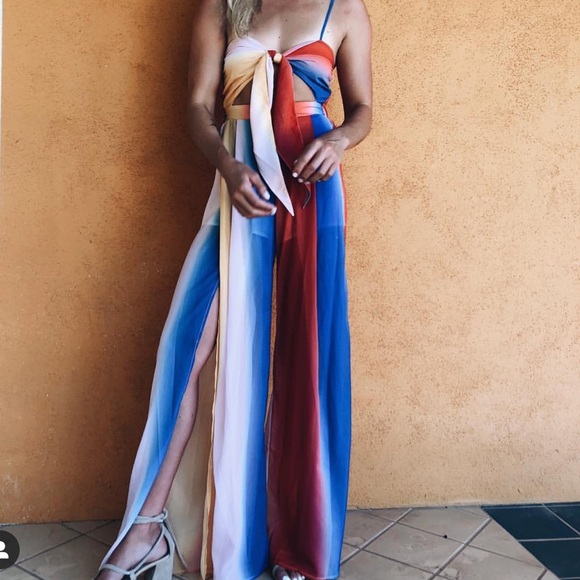Vici Pants - Multi Colored Romper